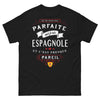 T-shirt Espagnole noir - Je ne suis pas parfaite, presque pareil