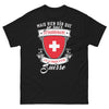T-shirt Origines locales noir - design unique, humour nostalgique