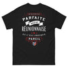 T-shirt Réunionnaise noir - Je ne suis pas parfaite mais je suis Réunionnaise