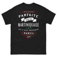 Thumbnail for T-shirt Martinique noir - Je ne suis pas parfaite mais Martiniquaise