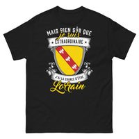 Thumbnail for T-shirt Lorraine noir - Je suis extraordinaire