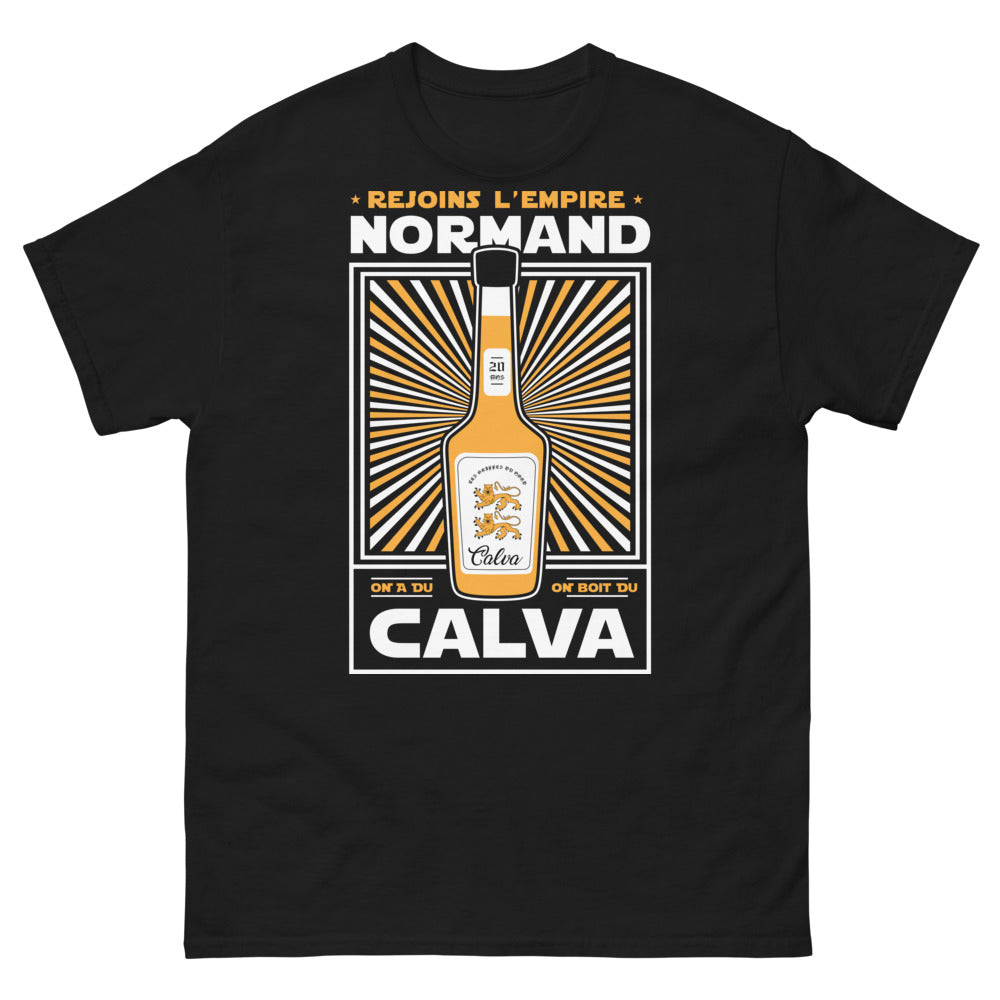 T-shirt Normandie noir - Rejoins l'Empire Normand, on a du Calva