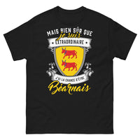 Thumbnail for T-shirt Béarnais noir - Mais bien sûr j'ai la chance d'être Béarnais
