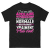 T-shirt Auxiliaire de puériculture noir - Plus cool qu'une fille normale