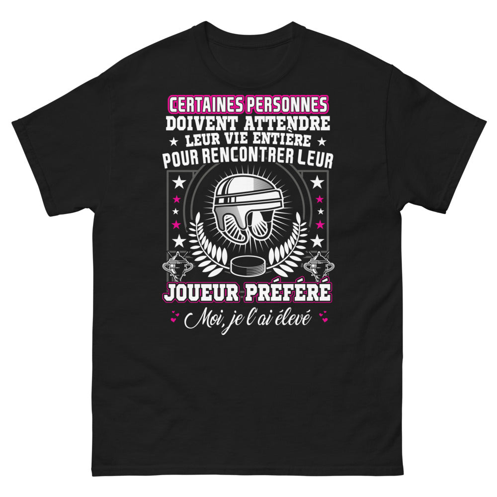 T-shirt Parents de champions noir - Joueur préféré