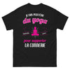 T-shirt Yoga sarcastique noir - Je fais peut-être du yoga