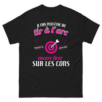 Thumbnail for T-shirt Tireur à l’Arc Hésitant noir - humour archer hésitant