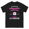 T-shirt Préparatrice en pharmacie noir - La vérité dans l'humour