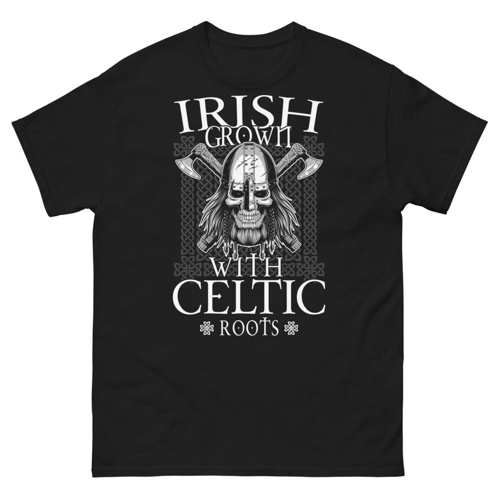 T-shirt Irlande noir - Irish Grown, racines celtiques