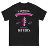 T-shirt Gendarme noir - Je suis peut-être gendarme...