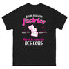 T-shirt Factrice noir - Livrer le courrier des cons