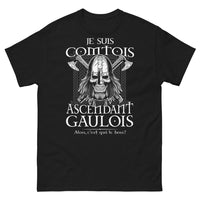Thumbnail for T-shirt Comtois ascendant Gaulois noir - Qui est le chef ?