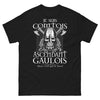 T-shirt Comtois ascendant Gaulois noir - Qui est le chef ?