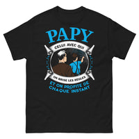 Thumbnail for T-shirt Papy rebelle noir - Profitez chaque instant
