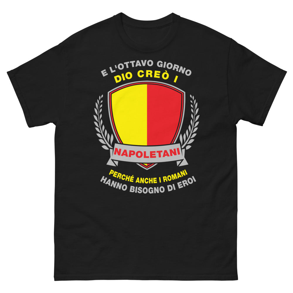 T-Shirt Napoletani Nero - Eroi anche per i Romani