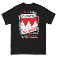 Thumbnail for T-shirt Franconie noir - slogan allemand 'Die Franken' 