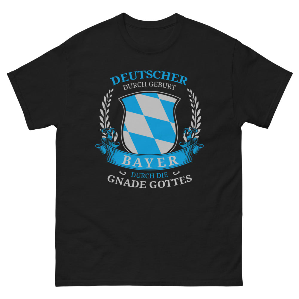 T-shirt Bavière noir - Bayerisch durch Geburt