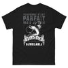 T-shirt Pêcheur nostalgique noir - Personne n'est parfait mais je suis pêcheur