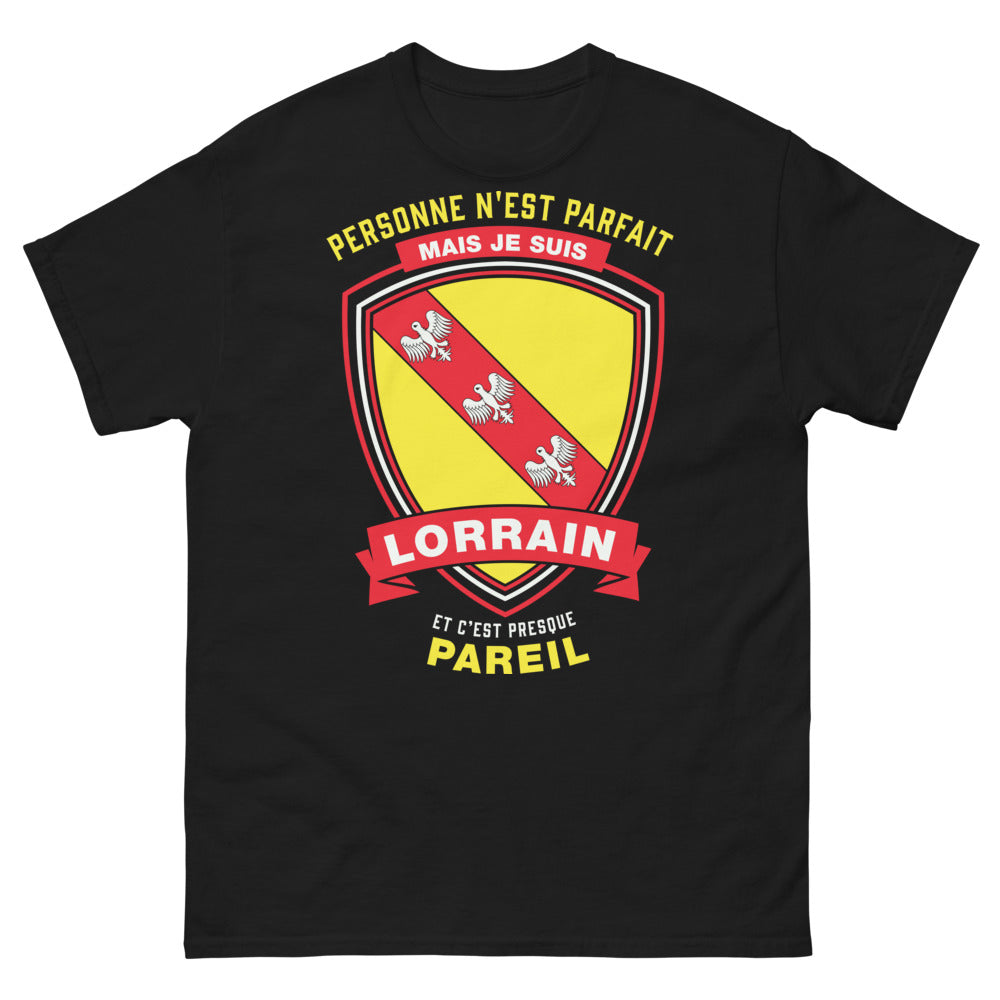 T-shirt Lorrain noir - Presque Parfait, Mais Lorrain