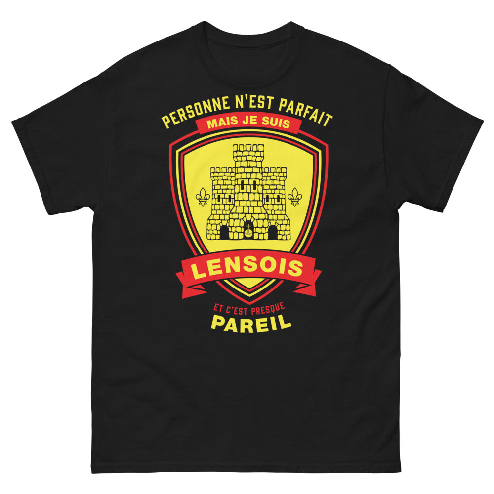 T-shirt Lensois noir - Personne n'est parfait mais je suis Lensois