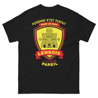 Thumbnail for T-shirt Lensois noir - Personne n'est parfait mais je suis Lensois