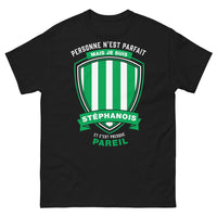 Thumbnail for T-shirt Stéphanois noir - Personne n'est parfait, mais je suis stéphanois