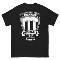 Thumbnail for T-shirt Rennais noir - Personne n'est parfait mais je suis Rennais