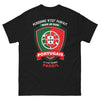 T-shirt Portugais noir - Presque Parfait, mais Portugais