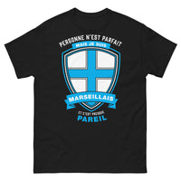 Thumbnail for T-shirt Marseillais noir - Personne n'est Parfait, je suis Marseillais