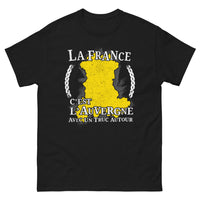 Thumbnail for T-shirt La France c'est l'Auvergne (et un truc autour) noir - clin d'œil auvergnat
