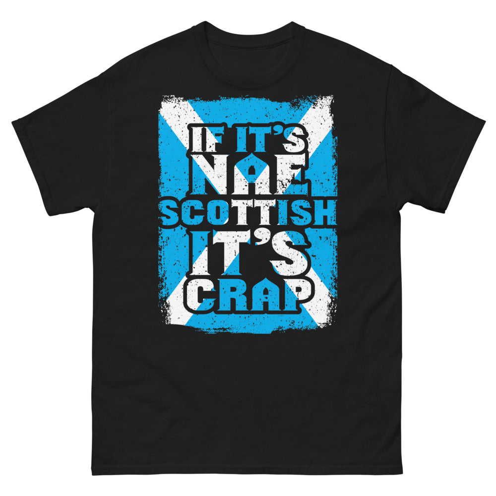 T-shirt Écosse noir - If It's Not Scottish It's Crap
