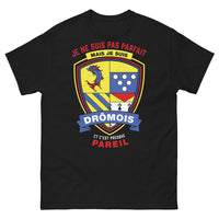 Thumbnail for T-shirt Drômois noir - Je ne suis pas parfait mais je suis Drômois