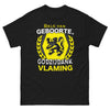 T-shirt Belge (Flamand) noir - Belge de naissance, merci à Dieu