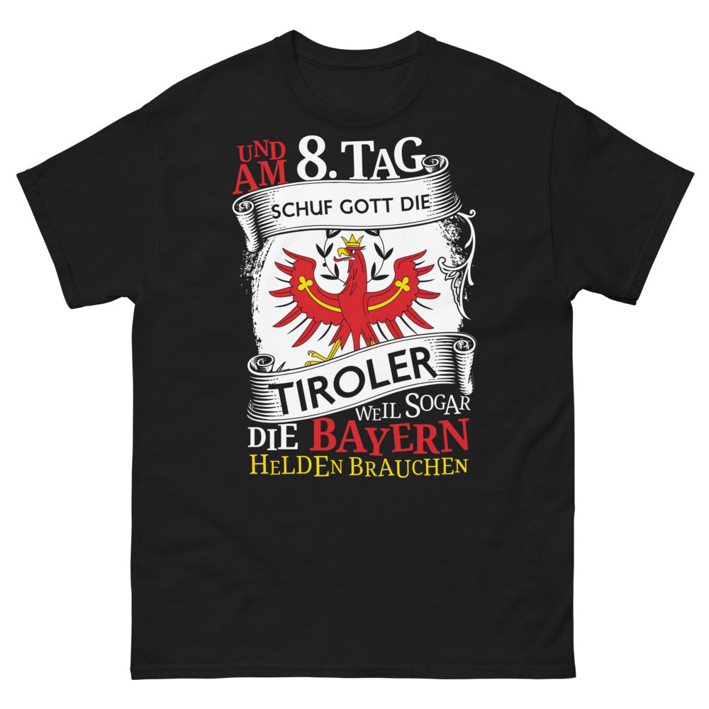 Schwaben Marineblau T-Shirt - Weil sogar die Bayern Helden brauchen
