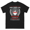 T-shirt Jurassiens noir - Dieu créa les Jurassiens