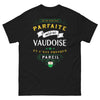 T-shirt Vaudoise noir - Je ne suis pas parfaite, presque pareille