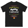 T-shirt Tarnaise noir - Je ne suis pas parfaite, presque pareil