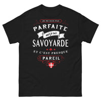 Thumbnail for T-shirt Savoyarde noir - Je ne suis pas parfaite mais je suis Savoyarde