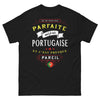 T-shirt Portugaise noir - Je ne suis pas parfaite mais je suis Portugaise