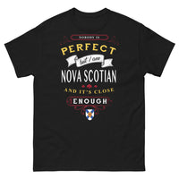 Thumbnail for T-shirt Nouvelle-Écosse noir - Nobody is perfect but I am Nova Scotian