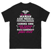 T-shirt Maman aide médico-psychologique noir - Cool et fière