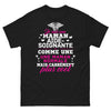 T-shirt Maman aide-soignante noir - Plus cool qu'une maman normale