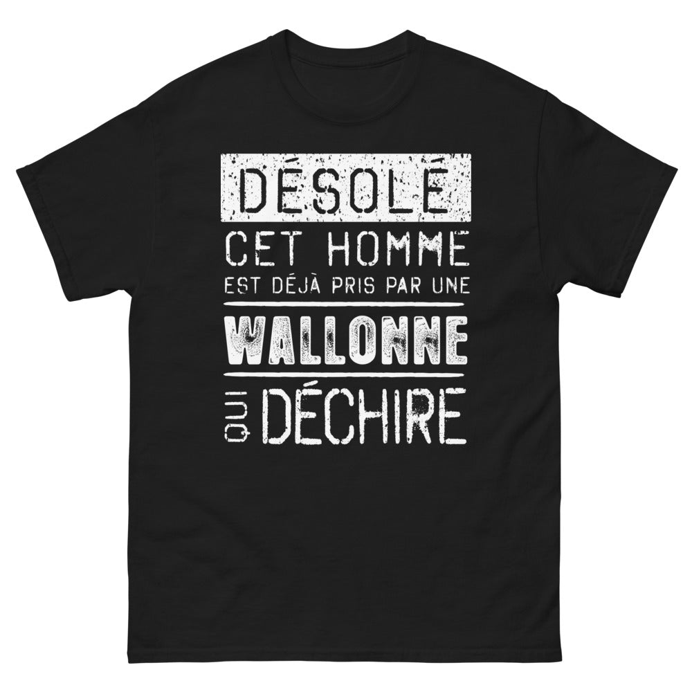 T-shirt Wallonne noir - Pris par une Wallonne