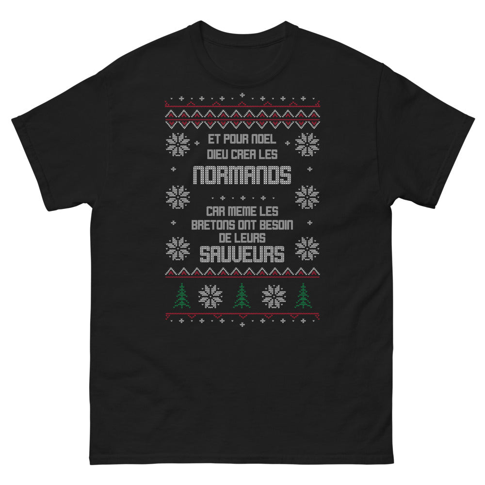 T-shirt Normands noir - Nos sauveurs à Noël