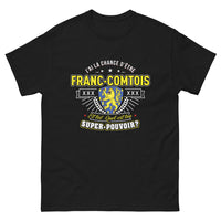 Thumbnail for T-shirt Franc-Comtois noir - ton super-pouvoir en version sombre