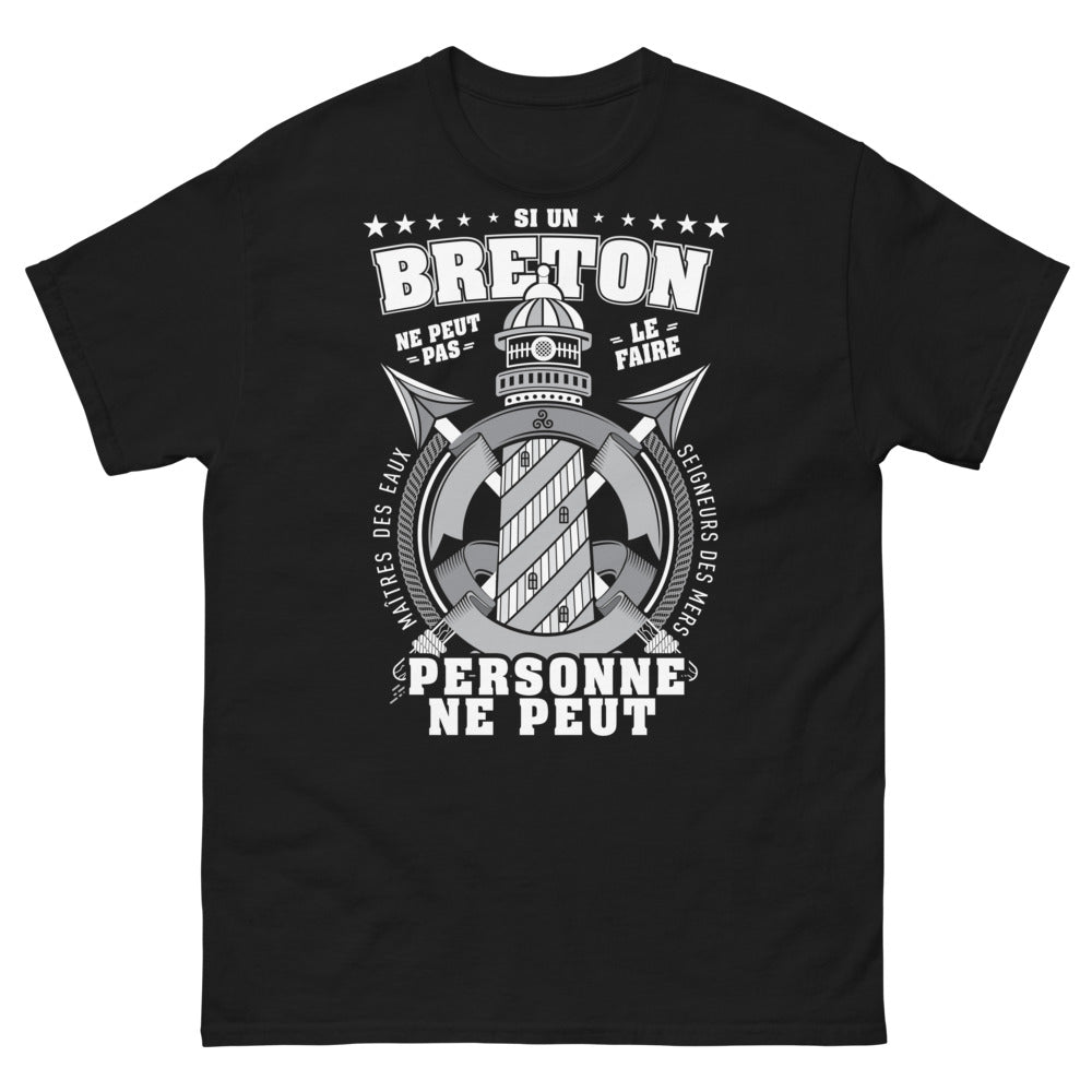 T-shirt Breton noir - Seigneurs des mers