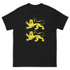 T-shirt Yorkshire noir - Two Golden Lions Rampant