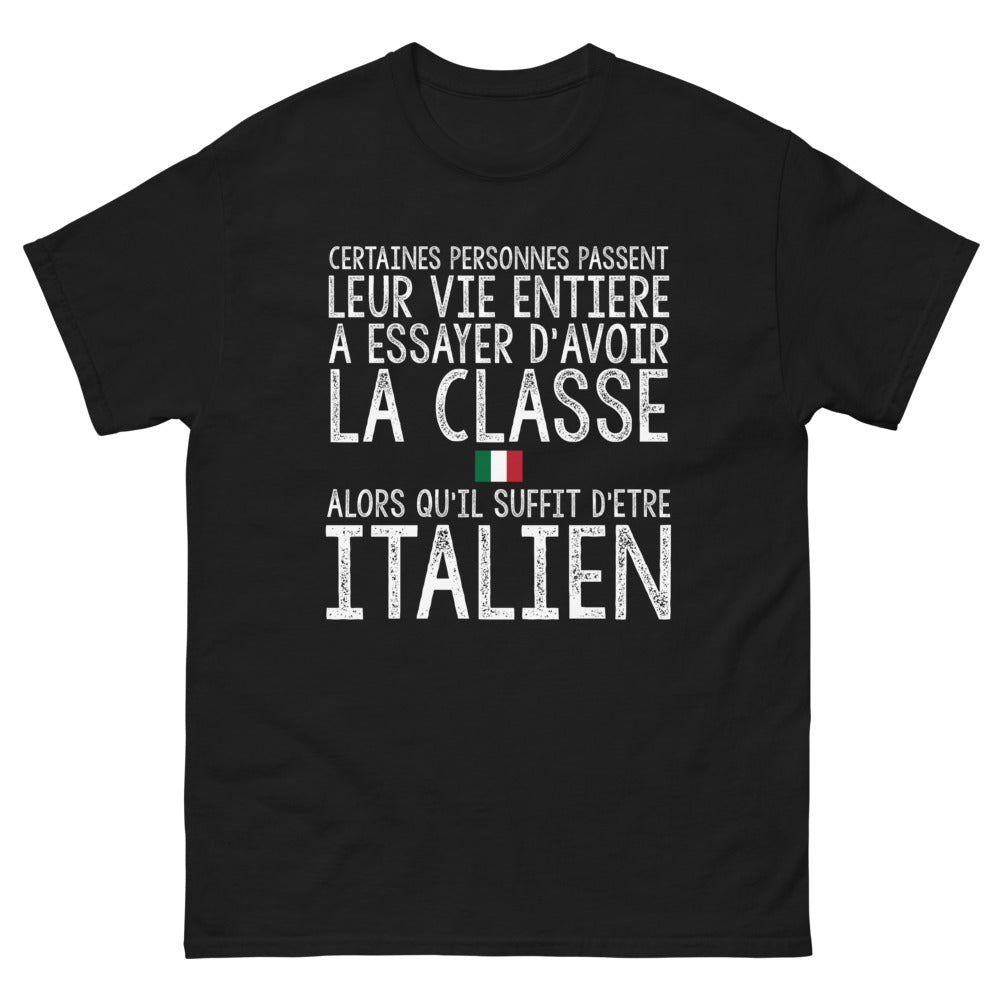 T-shirt Italie noir - Classe naturelle
