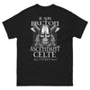 T-shirt Breton ascendant celte noir - Le Boss