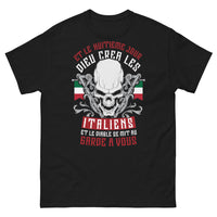 Thumbnail for T-shirt Italiens noir - Et le huitième jour, Dieu créa les Italiens